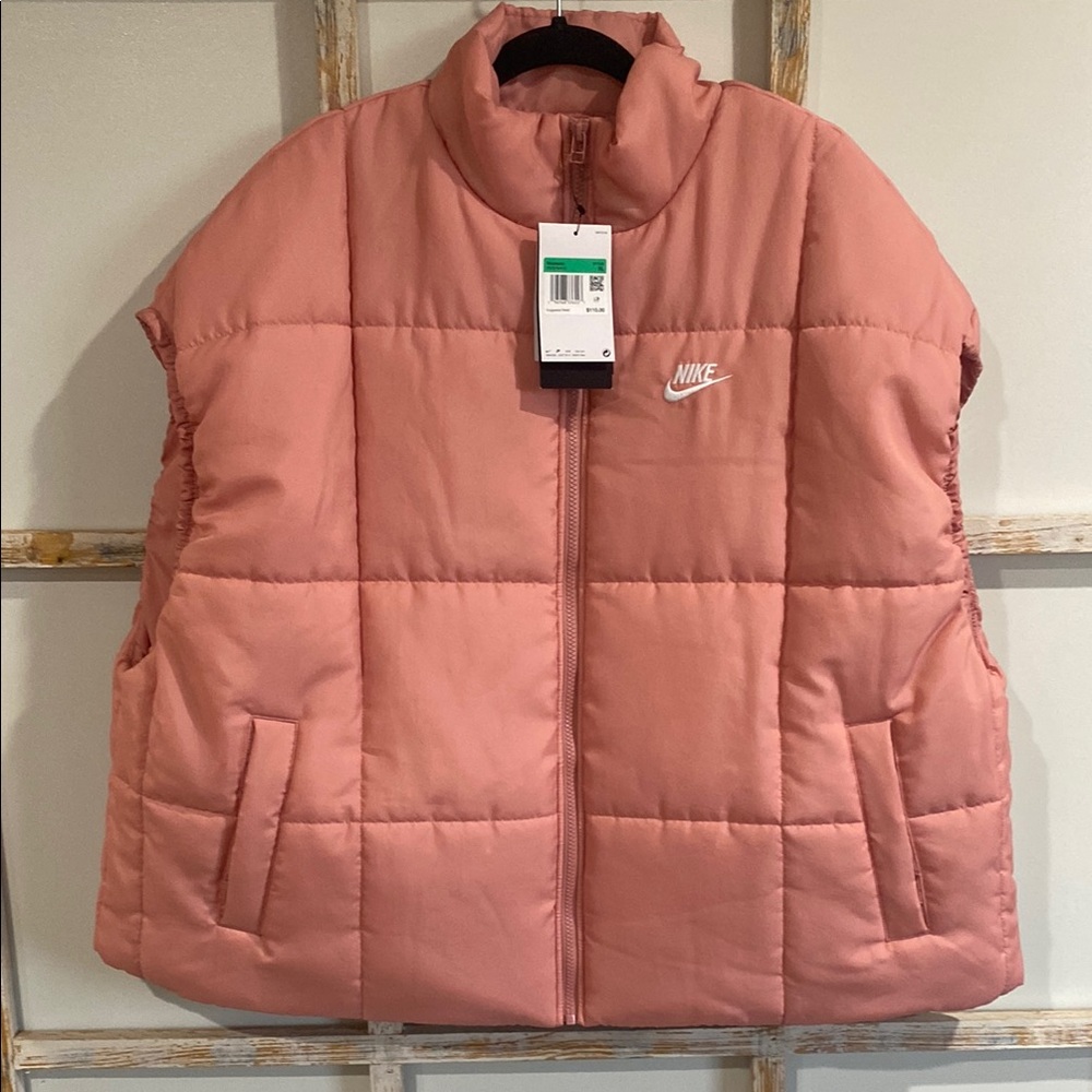 Nike Pink Quilted Vest for Cozy Layering